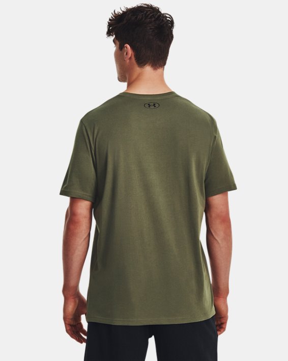Men's UA Left Chest Lockup T-Shirt in Green image number 1